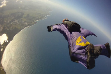 chute en wingsuit