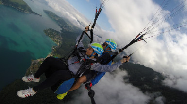 paragliding flight annecy