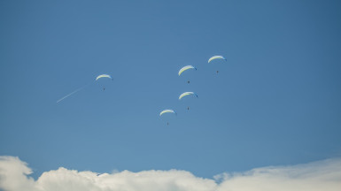 paragliding flight annecy